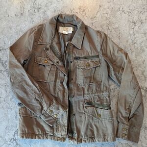 J Crew Khaki Utility Twill Jacket